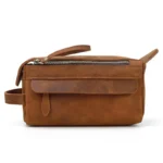 Dado Leather Dopp Kit | Premium Handmade Leather Toiletry Bag for Travel & Organization - Image 2