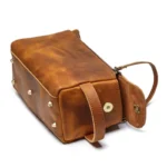 Dado Leather Dopp Kit | Premium Handmade Leather Toiletry Bag for Travel & Organization - Image 5