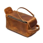 Dado Leather Dopp Kit | Premium Handmade Leather Toiletry Bag for Travel & Organization - Image 9