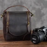 The Calista | Handcrafted Full-Grain Leather Camera Bag - Small, Durable DSLR & Mirrorless Case - Image 2