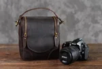 The Calista | Handcrafted Full-Grain Leather Camera Bag - Small, Durable DSLR & Mirrorless Case - Image 3