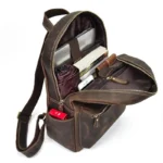 The Calder Handcrafted Leather Backpack | Premium Quality, Rustic Style for Work & School - Image 2