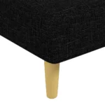 vidaXL Chaise Longue - Elegant Black Fabric Reclining Sofa | Ultimate Relaxation & Comfort - Image 7
