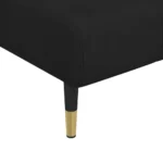 vidaXL Chaise Longue Black Velvet - Multifunctional Recliner for Home Comfort - Image 7