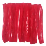 Artizan 22 Strand Silicon Skirt, Neon Red - Pack of 20 | Premium Fishing Lure Enhancements