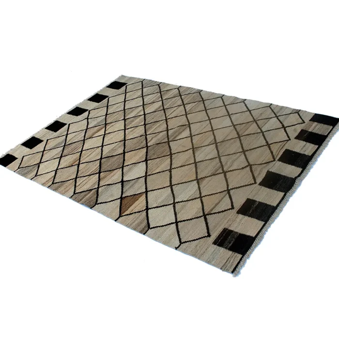 Ariana Handmade Kabul Kilim Rug - Genuine Wool, Bohemian Style | Add Elegance to Your Home - Image 4