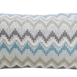 Chevron Throw Pillow for Sofa with Braid and Tassels 14"x24" - Handwoven Cotton | Stylish & Comfortable Decorative Accent