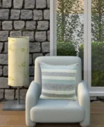 Linden Street Handwoven Textured Stripe Decorative Pillow - Rustic Charm & Cozy Comfort | 20" x 20" - Image 4