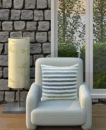 Linden Street 100% Cotton Ombre Textured Stripe Decorative Pillow - 20" x 20" - Elegant & Comfortable Home Accent - Image 5