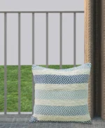 Linden Street Handwoven Textured Stripe Pillow 20x20 - Elegant Dobby Weave Pattern, Stylish & Cozy Home Decor Cushion