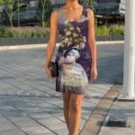 Elegant Floral Sublimation Cut & Sew Dress - Perfect for Any Occasion