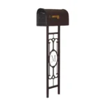 Elegant Classic Curbside Mailbox with Personalized Monogram Post - Durable & Stylish