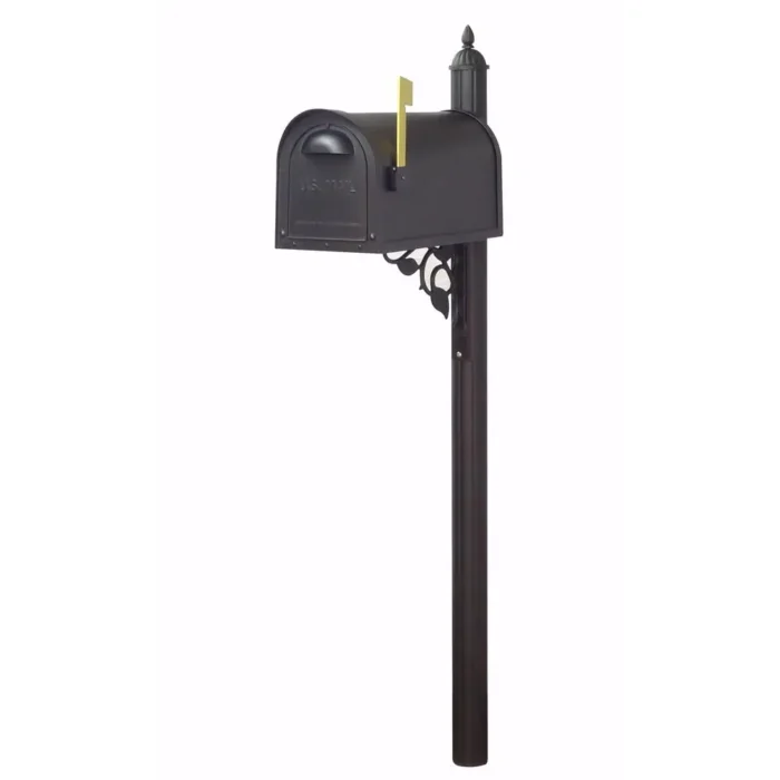 Classic Curbside Mailbox with Albion Durable Mailbox Post - Rustproof Aluminum & Powder Coated Finish - Image 2