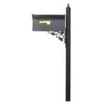 Classic Curbside Mailbox with Albion Durable Mailbox Post - Rustproof Aluminum & Powder Coated Finish - Image 4
