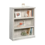 Sleek 3 Shelf Bookcase - White Plank Finish | Organize and Showcase Your Belongings