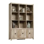 Cannery Bridge Storage Wall in Lintel Oak - Rustic & Versatile Home Organizer