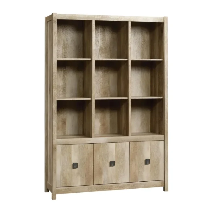 Cannery Bridge Storage Wall in Lintel Oak - Rustic & Versatile Home Organizer - Image 2