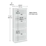 Heritage Hill Library 5-Shelf Bookshelf - Classic Cherry Finish, Elegant & Versatile Storage - Image 4
