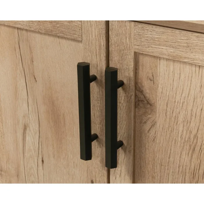 Elegant 5-Shelf Library Bookcase in Prime Oak - Cottage Style Furniture - Image 3