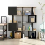 Alliance Geometric Bookcase - Modern Contemporary Storage Solution | Sleek Design & Practical Functionality - Image 2