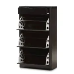 Baxton Studio Cayla Modern & Contemporary Black Wood Shoe Cabinet - Stylish & Functional Storage - Image 2