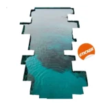 3D Oceanic Illusion Floor Decal - Realistic Underwater Design Sticker - Transform Your Space - Image 2