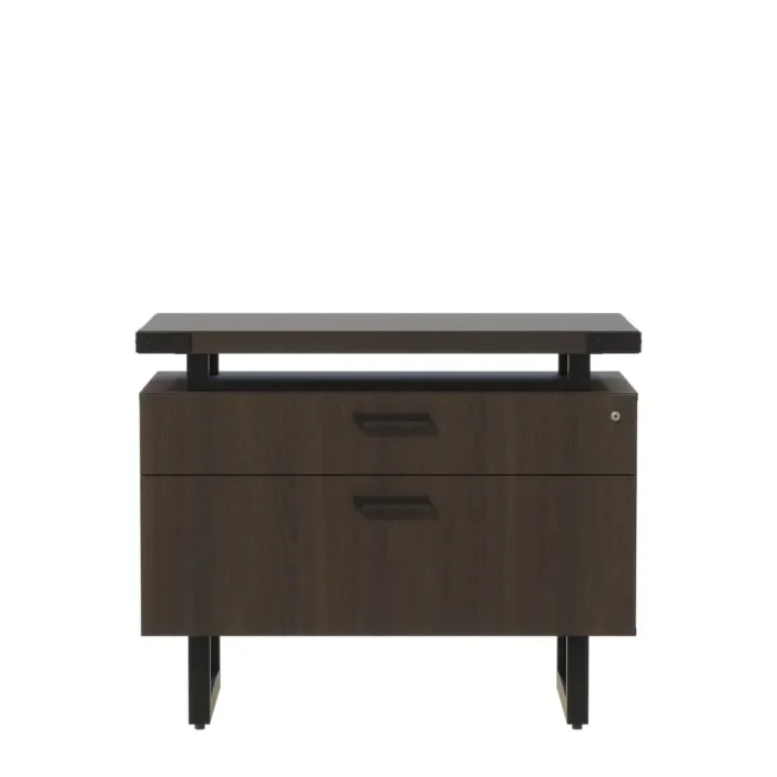 Mirella Lateral File Southern Tobacco Finish - Lockable, Dual Drawers, Contemporary Home or Office Storage - Image 2