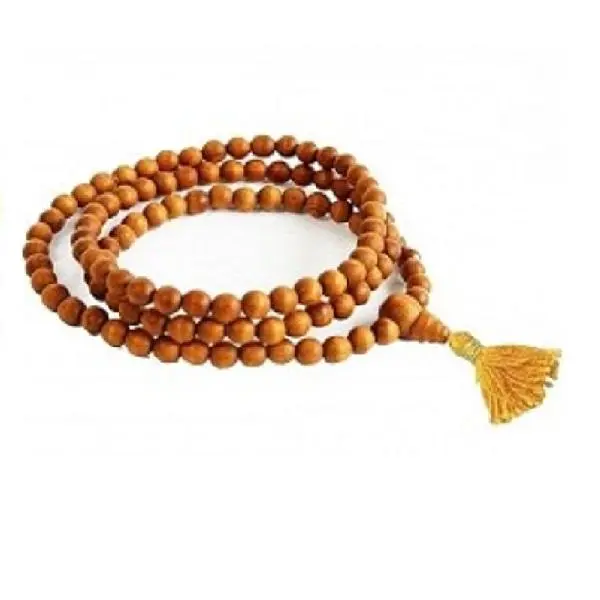 328541_large.webp Handcrafted Sandalwood Mala - 108 Beads | Natural Meditation & Japa Beads from India - Image 1