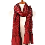 OMSutra Tie-dye Designer Fashion Silk Scarves | Handcrafted Luxury Crepe Silk Scarves