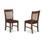 Elegant Mahogany Dining Room Set 5-Piece Round Wood Table & Chairs | Premium Quality & Space-Saving Design - Image 4