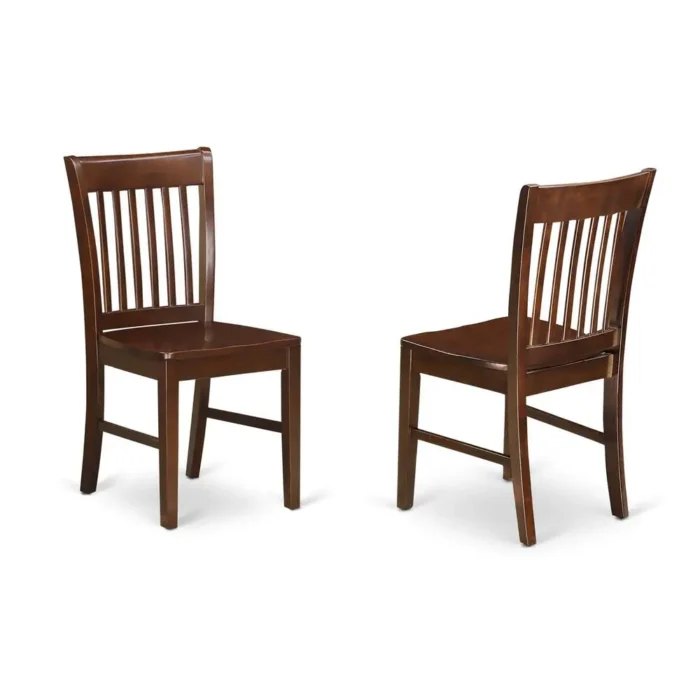 Elegant Mahogany Dining Room Set 5-Piece Round Wood Table & Chairs | Premium Quality & Space-Saving Design - Image 4