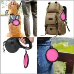 5" Pink Portable and Foldable Small Dog Bowl - Set of 5 | Durable & Travel-Friendly - Image 3