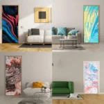 3D Abstract Vinyl Door Mural Sticker - Transform Your Space with Creative Cover Art - Image 6