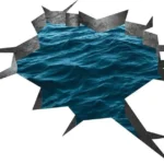 Immerse Yourself in the Underwater Beauty with the Vivid 3D Blue Ocean Wall Decal