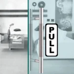 Commercial Door Access Sticker Set Clear & Concise Guidance for Easy Entry