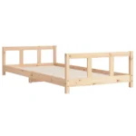 vidaXL Kids Bed Frame 90x200 cm Solid Wood Pine - Timeless, Sturdy & Functional - Image 3