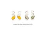 Amber Music Note Stud Earrings - Sterling Silver & Baltic Amber | Elegant & Unique Jewelry - Image 9