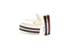 Double Stripe Amber Cufflinks - Exclusive Accessory for the Elegant Man | Baltic Amber & Sterling Silver - Image 4