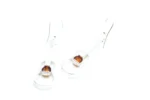 Amber & Silver Guitar Earrings - Handcrafted Sterling Silver with Baltic Amber Gemstone | Unique Music Lovers Jewelry - Image 3