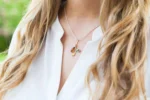 Little Multicolour Amber Pendant - Sterling Silver Leaf Necklace | Elegant & Eye-catching Design - Image 2