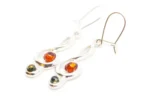 Stunning Treble Clef Gemstone Earrings - Perfect Music-Inspired Jewelry