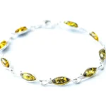 Shop the Green Amber Leaf Bracelet - Elegant Nature-Inspired Design | Timeless Craftsmanship