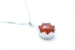 Princess Crown Amber Pendant - Exquisite Sterling Silver | Elegance & Sophistication - Image 4
