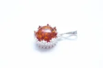 Princess Crown Amber Pendant - Exquisite Sterling Silver | Elegance & Sophistication - Image 5