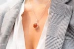 Princess Crown Amber Pendant - Exquisite Sterling Silver | Elegance & Sophistication - Image 6