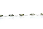 Shop Green Baltic Amber Link Bracelet - Handcrafted Sterling Silver Jewelry - Image 2