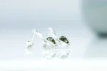 Green Amber Tulip Stud Earrings - Handcrafted Sterling Silver & Baltic Amber | Elegant Nature-Inspired Jewelry - Image 5