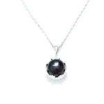 Red Princess Crown Amber Pendant - Sterling Silver, Cherry Red Amber | Elegant & Regal Jewelry
