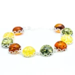 Shop Round Candy Amber Bracelet - Handcrafted Baltic Beauty Pieces