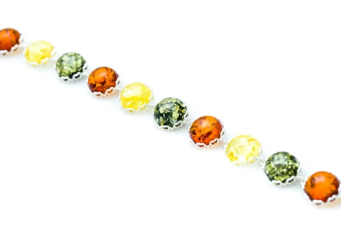 Shop Round Candy Amber Bracelet - Handcrafted Baltic Beauty Pieces - Image 2